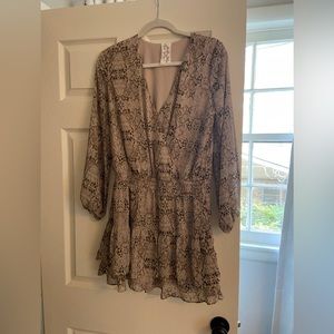 Brown Short Dress